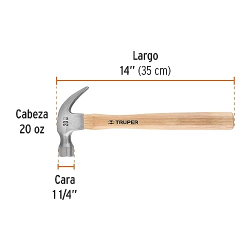 MARTILLO PULIDO UÑA CURVA 20oz TRUPER 16753