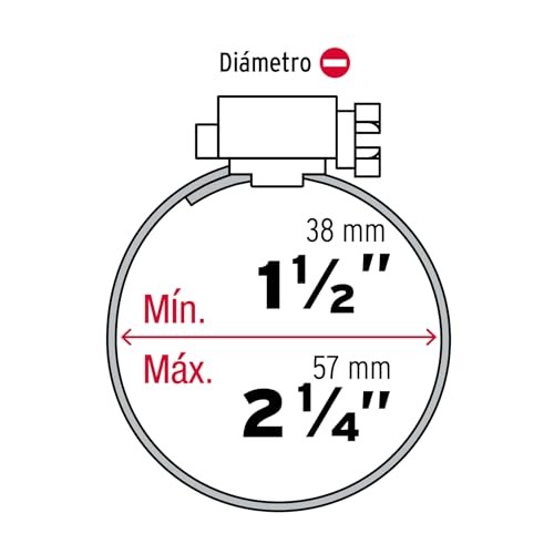 ABRAZADERA REFORZADA SIN FIN 1 1/2(38mm)-2 1/4(57mm) FIERO 44240