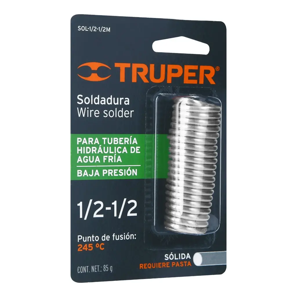 SOLDADURA PARA TUBERIA BAJA PRESION BLISTER TRUPER 13287