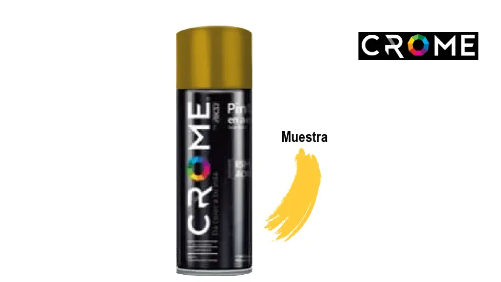 Pintura en aerosol amarillo canario crome aksi 114255
