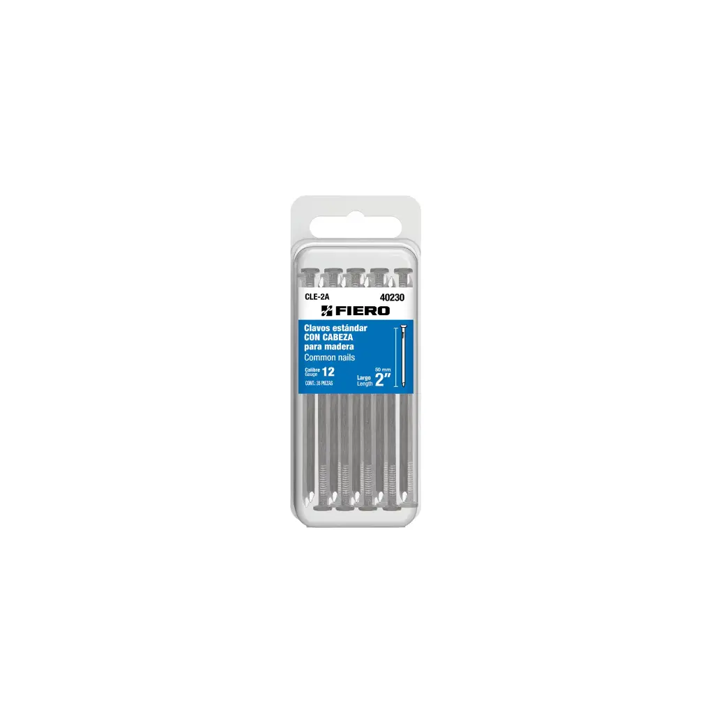 CLAVO PARA MADERA 2" BLISTER FIERO 40230