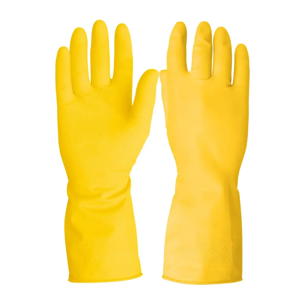 GUANTE LATEX LARGO P/LIMPIEZA M PRETUL 23260