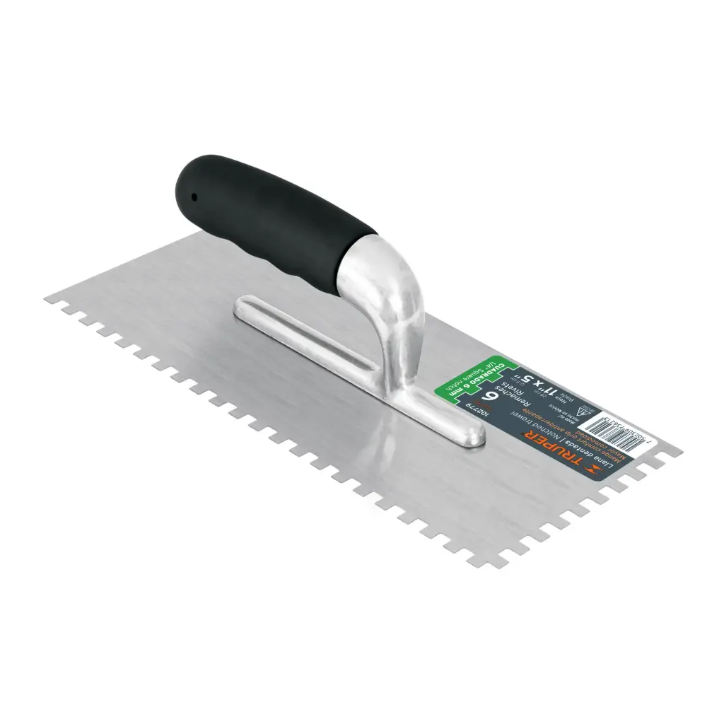 Llana 11' dentado cuadrado 1/4', 6 rem, mango comfort grip 102779
