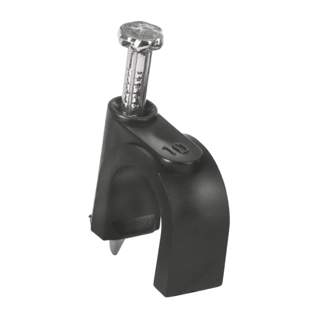 GRAPA PARA CABLE 10MM NEGRO VOLTECK 48282
