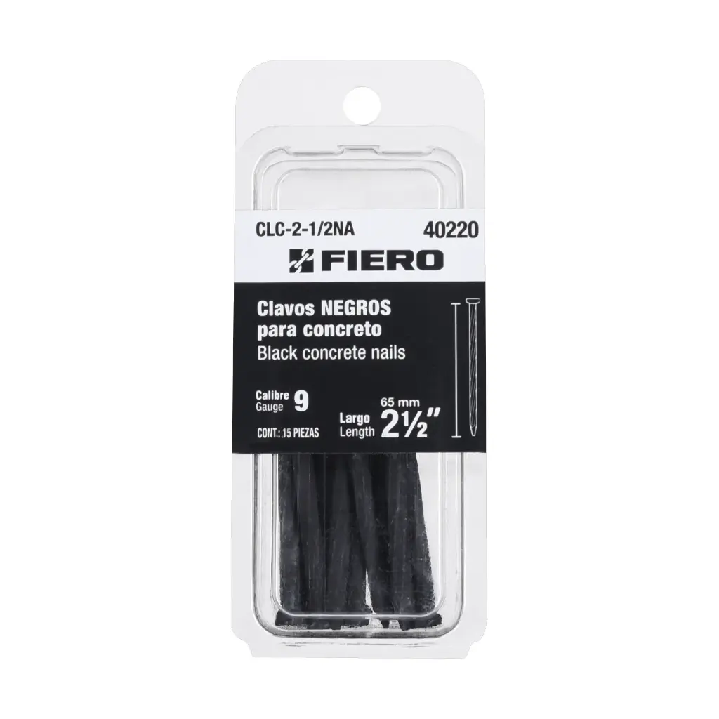 CLAVO PARA CONCRETO 2 1/2" BLISTER FIERO 40220