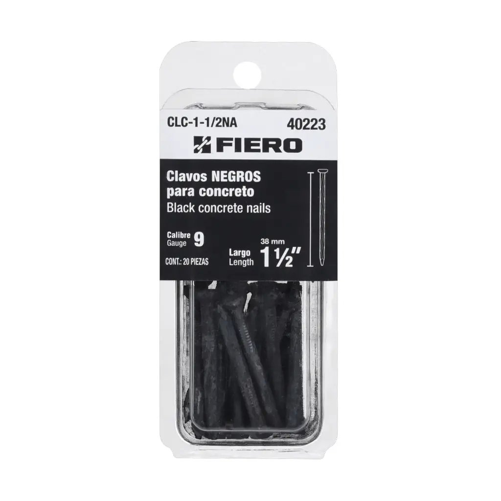 CLAVO PARA CONCRETO 1 1/2" BLISTER FIERO 40223
