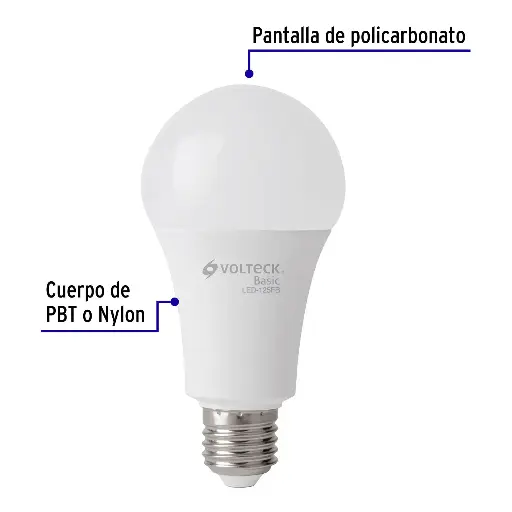 [28008] LAMPARA LED A19 16W LUZ DE DÍA VOLTECK BASIC 28008