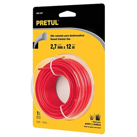 [20025] HILO REDONDO PARA DESBROZADORA ROJO 2.7MM PRETUL 20025