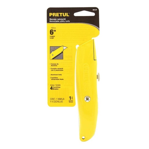 [22400] NAVAJA RETRACTIL 6" CUERPO ALUMINIO PRETUL 22400