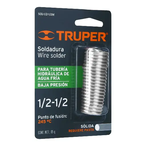 [13287] SOLDADURA PARA TUBERIA BAJA PRESION BLISTER TRUPER 13287