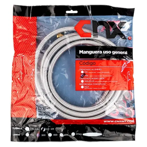 [MG381] MANGUERA GAS 3/8-1M CNX MG381