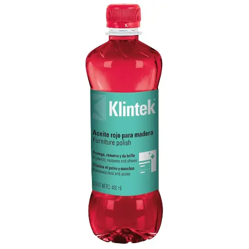 [57071] ACEITE ROJO PARA MUEBLES (POLISH) 480ML KLINTEK 57071