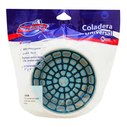 [2259] COLADERA FLEXIMATIC 2259 RED UNIV 2,3,4 PVC P/CONE INOX 2259