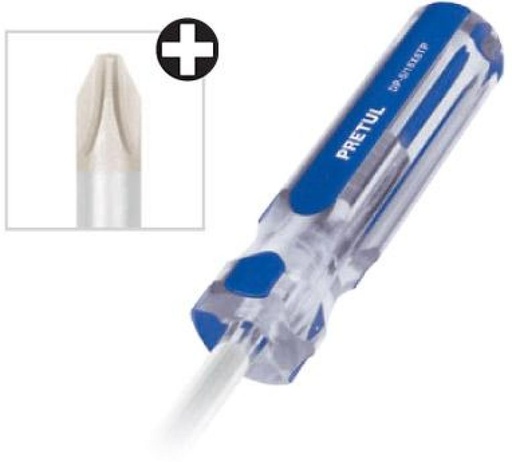 [21472] DESARMADOR CRUZ M/PVC 3/16X6 PRETUL 21472
