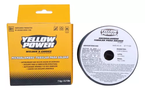 [11-2201] SOLDADURA MICRO ALAMBRE .35(.09mm) SIN. RE.OXIGENO YELLOW POWER 11-2201