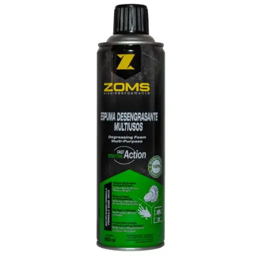 [AZED009] ESPUMA DESENGRASANTE ZOMS 500ML MULTIUSOS AZED009