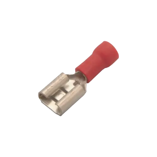 [TCA141] TERMINAL HEMBRA ROJA 0.250 1/4 TCA141