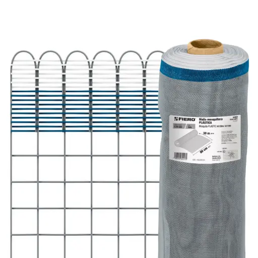 [44959] TELA MOSQUITERA PLASTICA 0.9M GRIS FIERO 44959 (METRO)