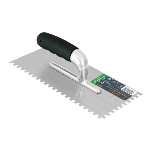 [102779] Llana 11' dentado cuadrado 1/4', 6 rem, mango comfort grip 102779