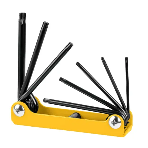 [22725] JUEGO DE 8 LLAVES TORX TIPO NAVAJA PRETUL 22725