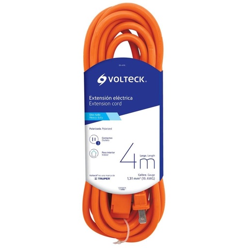 [48043] EXTENSION ELECTRICA USO RUDO 4M VOLTECK 48043