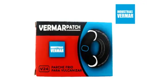 [V24] PARCHE FRIO P/ VULCANIZAR CAJA VERMARPATCH 24 PARCHES V24